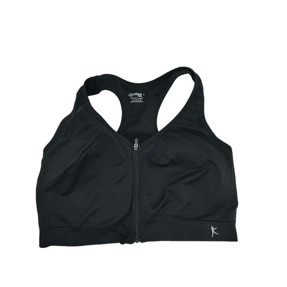 Danskin Women's Sports Bra Seamless Shaping Zip Front‎ Large - Picture 1 of 6